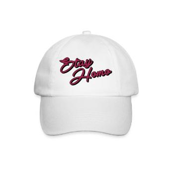 Stay Homo - Baseballkappe - Weiß/Weiß - Vorne