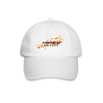 Kizombero On Tour - Baseballkappe - Weiß/Weiß - Vorne