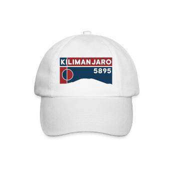 Kilimanjaro Kilimandscharo Kenia Tansania Trekking - Baseballkappe - Weiß/Weiß - Vorne