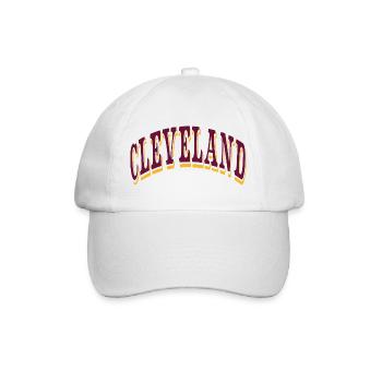 Cleveland - Baseballkappe - Weiß/Weiß - Vorne