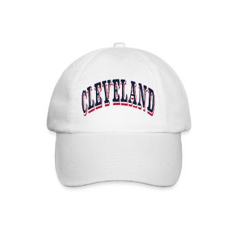 Cleveland - Baseballkappe - Weiß/Weiß - Vorne