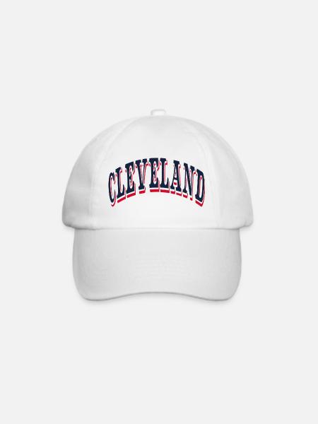 Cleveland - Baseballkappe - Weiß/Weiß