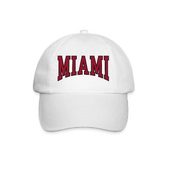 Miami - Baseballkappe - Weiß/Weiß - Vorne