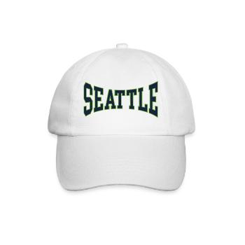 Seattle - Baseballkappe - Weiß/Weiß - Vorne