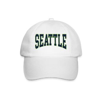 Seattle - Baseballkappe - Weiß/Weiß - Vorne
