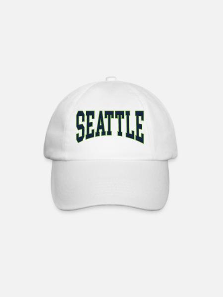 Seattle - Baseballkappe - Weiß/Weiß