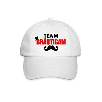 Team bräutigam - Baseballkappe - Weiß/Weiß - Vorne