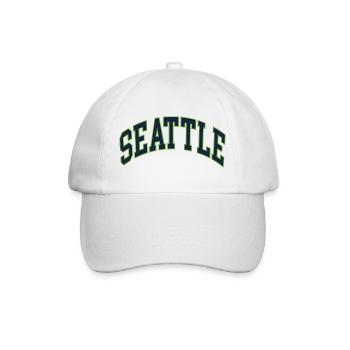 Seattle - Baseballkappe - Weiß/Weiß - Vorne