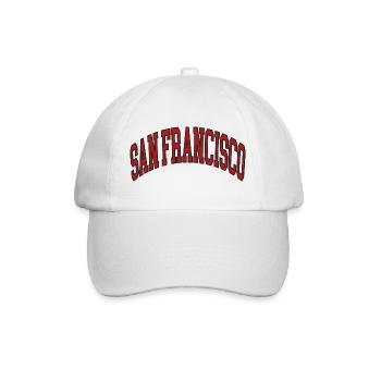 San Francisco - Baseballkappe - Weiß/Weiß - Vorne