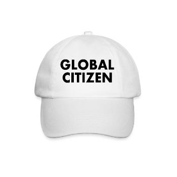 global citizen - Baseballkappe - Weiß/Weiß - Vorne