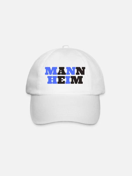 Mannheim - Baseballkappe - Weiß/Weiß