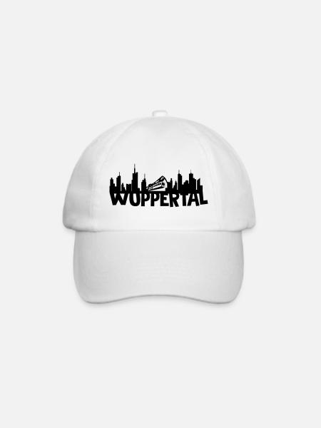 Wuppertal Skyline - Baseballkappe - Weiß/Weiß