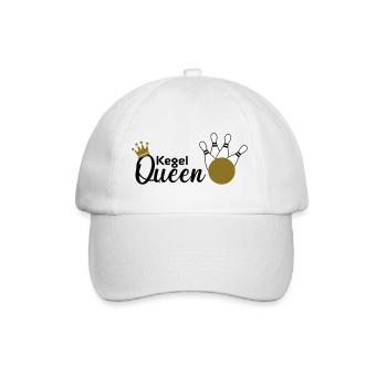 Kegel Queen - Baseballkappe - Weiß/Weiß - Vorne