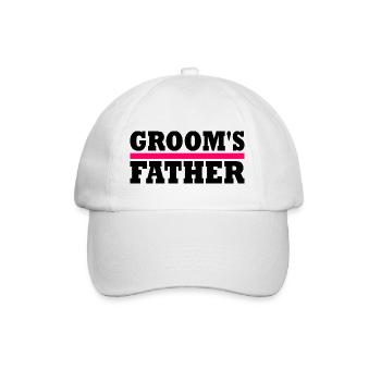 Grooms father - Baseballkappe - Weiß/Weiß - Vorne
