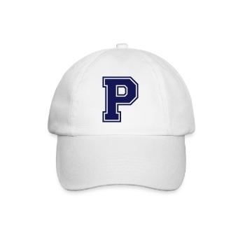 p - Baseballkappe - Weiß/Weiß - Vorne