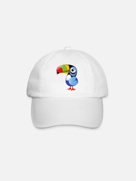 Tukan - Baseballkappe - Weiß/Weiß