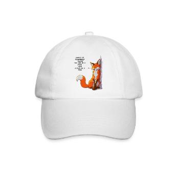 Sei du selbst, sei Fuchs - Baseballkappe - Weiß/Weiß - Vorne