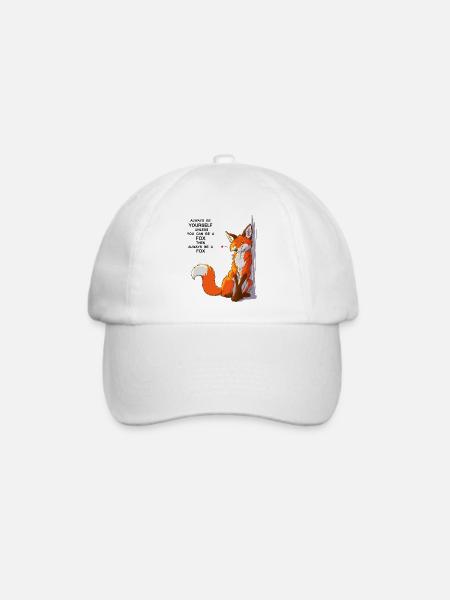 Sei du selbst, sei Fuchs - Baseballkappe - Weiß/Weiß