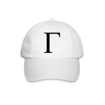 gamma greek - Baseballkappe - Weiß/Weiß - Vorne