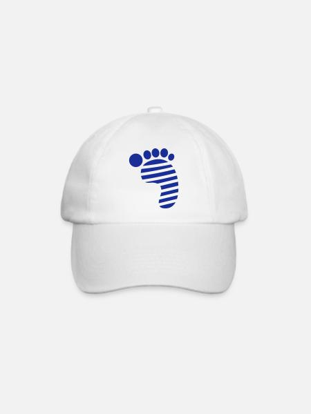 Big Foot - Baseballkappe - Weiß/Weiß