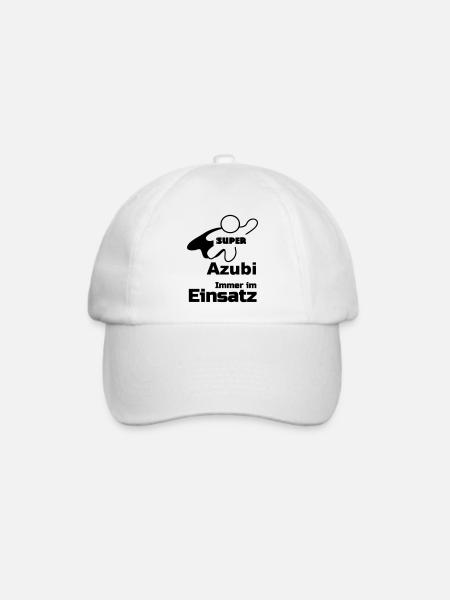 Super Azubi Geschenk - Baseballkappe - Weiß/Weiß