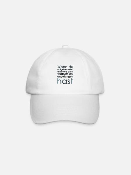 Motivation - Baseballkappe - Weiß/Weiß