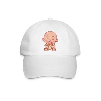 Baby Teddy - Baseballkappe - Weiß/Weiß - Vorne