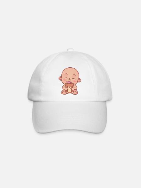 Baby Teddy - Baseballkappe - Weiß/Weiß