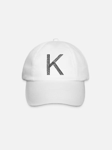 K - Baseballkappe - Weiß/Weiß
