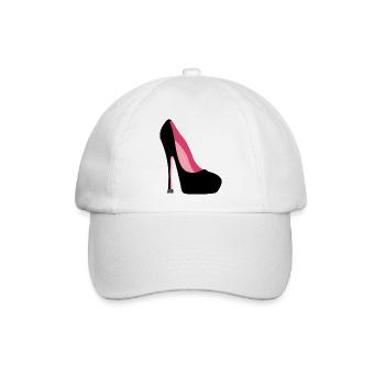Stiletto High Heels - Baseballkappe - Weiß/Weiß - Vorne