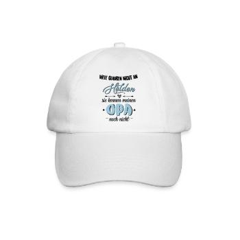 Opa Held - Baseballkappe - Weiß/Weiß - Vorne