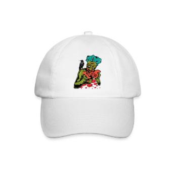 Zombie - Baseballkappe - Weiß/Weiß - Vorne