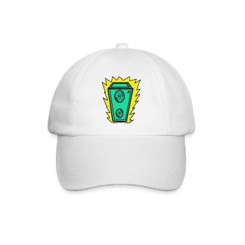 Lautsprecher Grün - Baseballkappe - Weiß/Weiß - Vorne