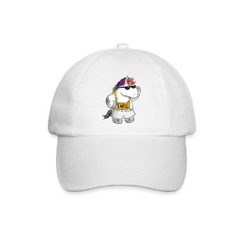 Unique Comic Einhorn - Baseballkappe - Weiß/Weiß - Vorne