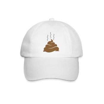 Ein Haufen Scheiße - Baseballkappe - Weiß/Weiß - Vorne