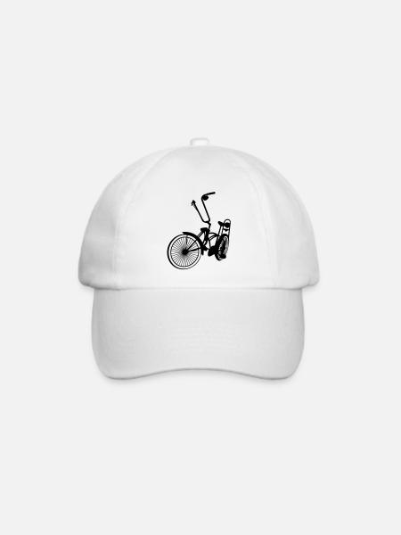 Lowrider Bike mit Speichen - Baseballkappe - Weiß/Weiß