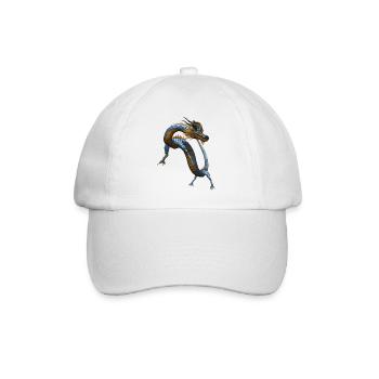Chinese dragon - Baseballkappe - Weiß/Weiß - Vorne