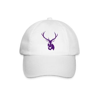 Red Stag Rentier mit Geweih - Baseballkappe - Weiß/Weiß - Vorne