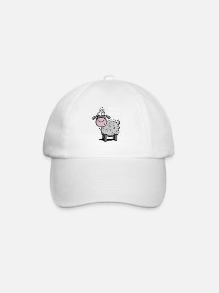 Ich Kam Ich Sah Ich Graste Schaf I Geschenk Lustig - Baseballkappe - Weiß/Weiß