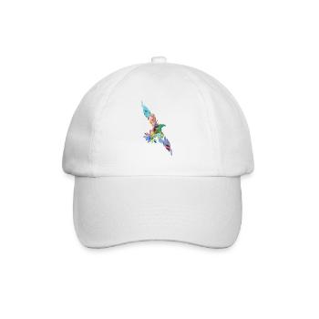 adler stencil bunt - Baseballkappe - Weiß/Weiß - Vorne