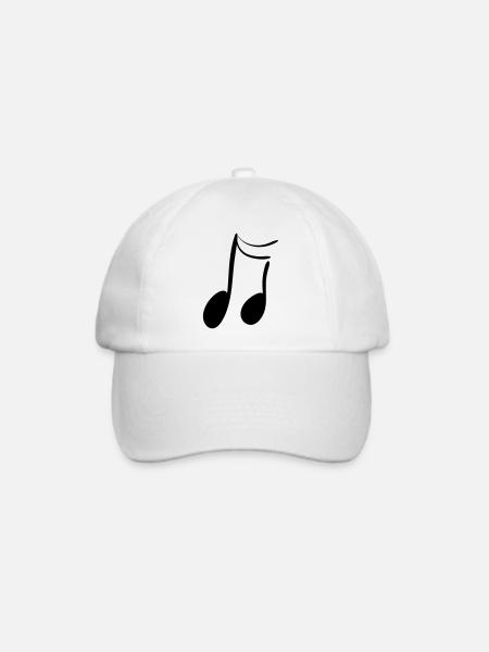 Note - Baseballkappe - Weiß/Weiß