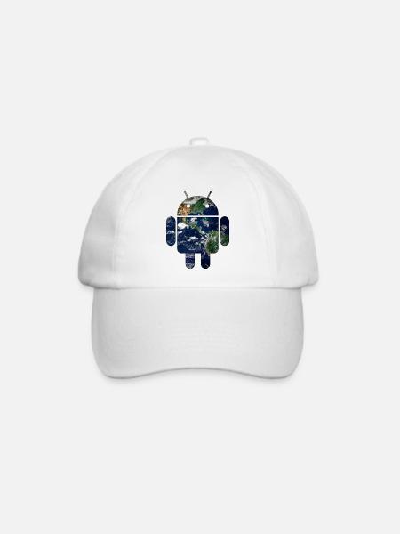 Android - Baseballkappe - Weiß/Weiß
