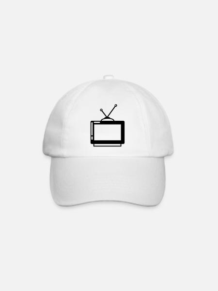 TV - Baseballkappe - Weiß/Weiß