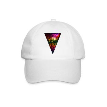 Hipster Universe - Baseballkappe - Weiß/Weiß - Vorne