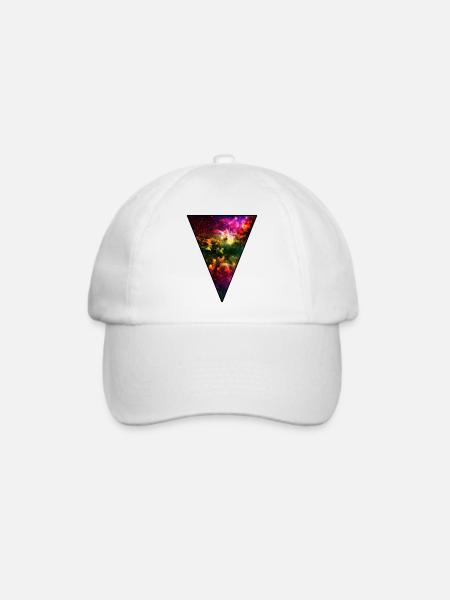 Hipster Universe - Baseballkappe - Weiß/Weiß