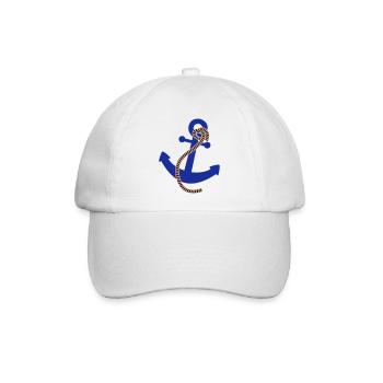 Anchor Logo - Baseballkappe - Weiß/Weiß - Vorne