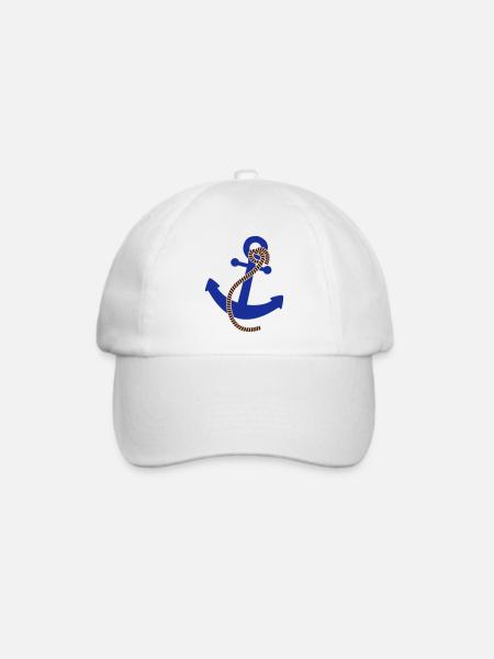 Anchor Logo - Baseballkappe - Weiß/Weiß