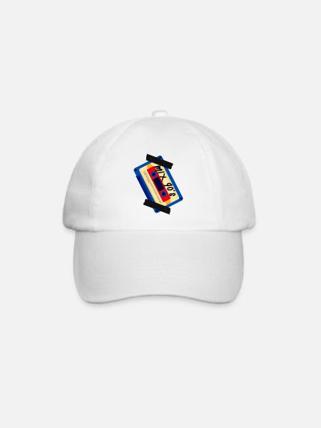 Mix der 90er Jahre - Baseballkappe - Weiß/Weiß