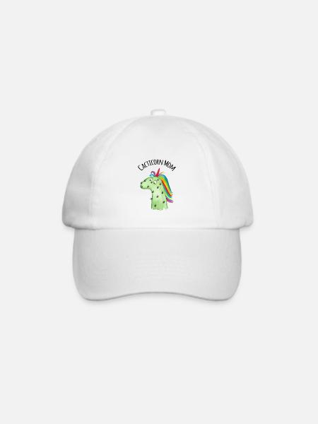 Cacticorn Mom - Baseballkappe - Weiß/Weiß
