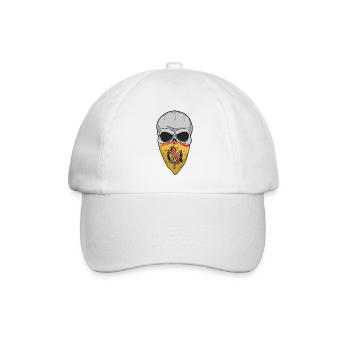 Cowboy Totenkopf Western Wilder Westen - Baseballkappe - Weiß/Weiß - Vorne